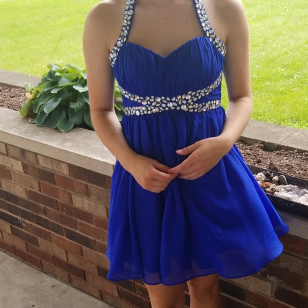 Blue homecoming dress